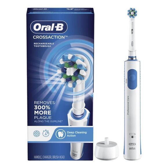 Oral-B Crossaction Electronic Toothbrush Blue - Picture 6 of 6
